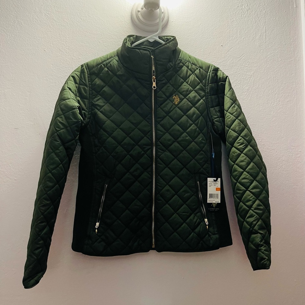 Women’s U.S. Polo Assn. Green Jacket Size M